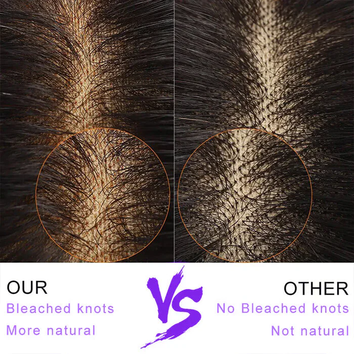 13x6 HD Full Lace Frontal Wigs Invisible HD Lace Body Wave Front Wigs Pre Bleached Knots Plucked Hairline - Image 5