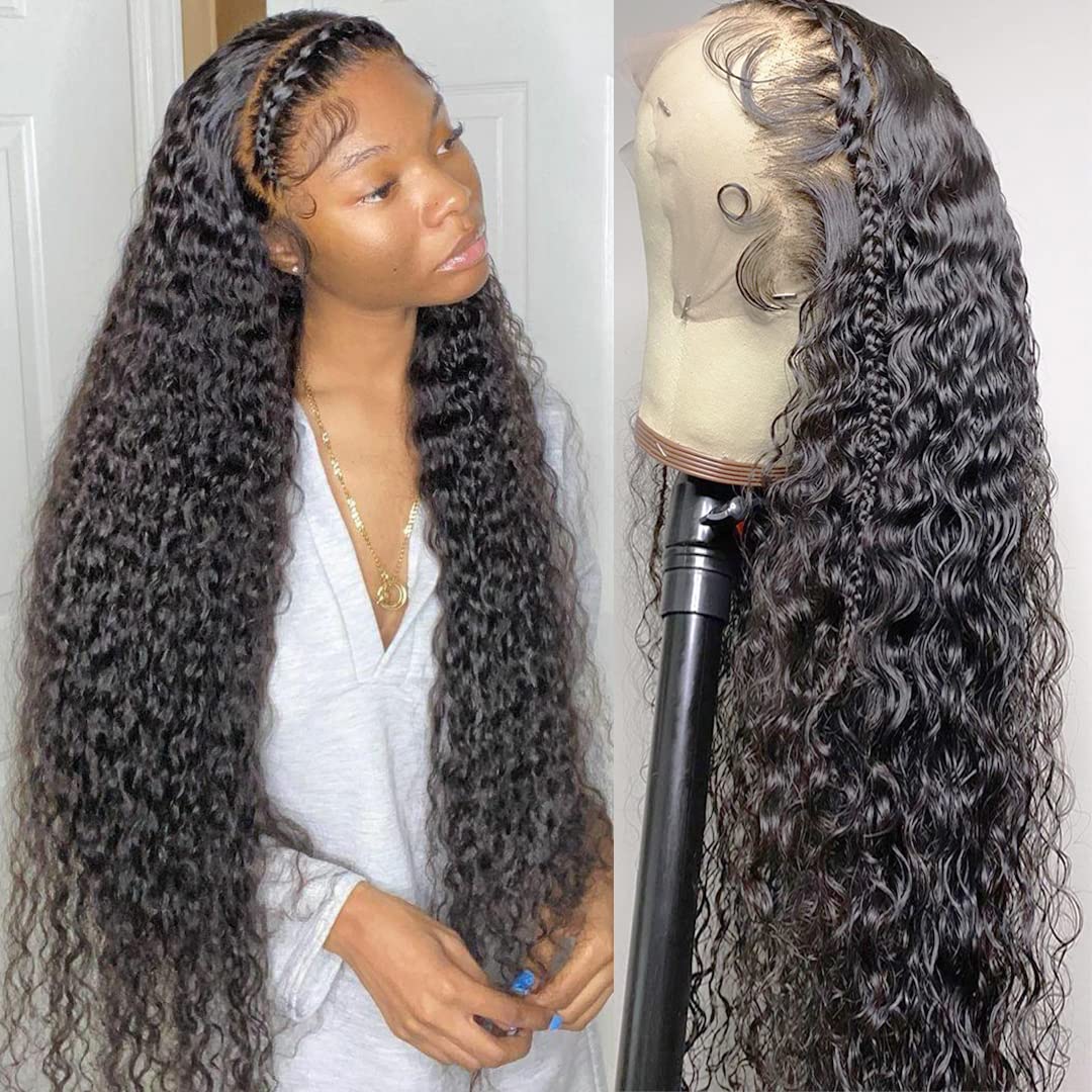 13x6 HD Full Lace Frontal Wigs Invisible HD Lace Curly Front Wigs Pre Bleached Knots Plucked Hairline - Image 6