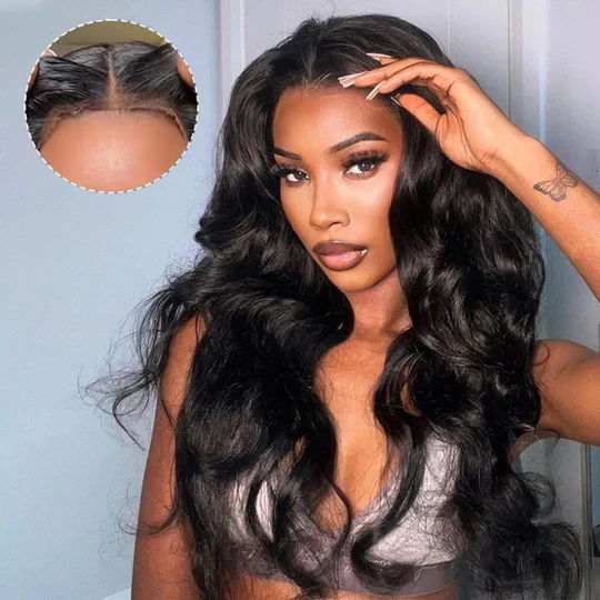 [$239 = 2 Wigs] Invisi-String 360 Lace Frontal 4C Edge Kinky Straight & Body Wave Wig Special Offer - Image 6