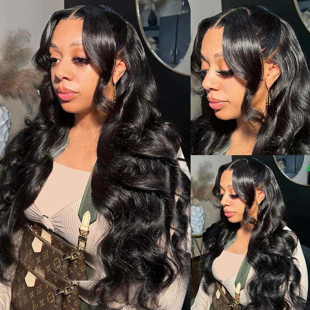 [$239 = 2 Wigs] Invisi-String 360 Lace Frontal 4C Edge Kinky Straight & Body Wave Wig Special Offer - Image 8