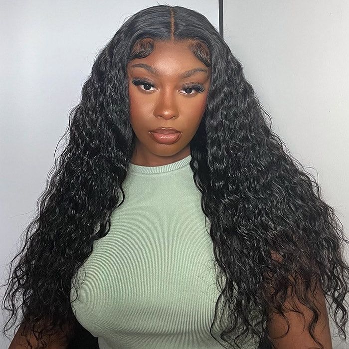 2Wigs $189 | Water Wave Glueless Lace Wig + Highlight Blonde Body Wave Wig With Bangs Special Offer - Image 4