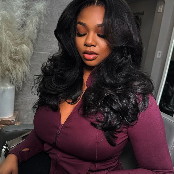 2Wigs $199 | Body Wave Curtain Bangs Wig + 4C Edges Curly Glueless Wig 8x5 Pre Cut HD Lace Wig Special Offer - Image 8