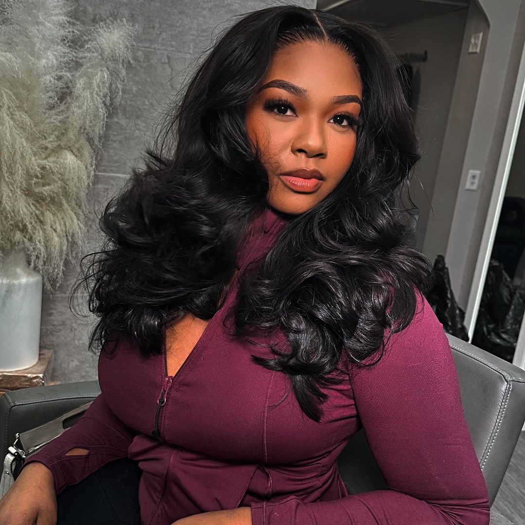 2Wigs $199 | Body Wave Curtain Bangs Wig + 4C Edges Curly Glueless Wig 8x5 Pre Cut HD Lace Wig Special Offer - Image 9