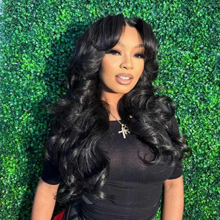 2Wigs $199 | Curtain Bangs Wig 8x5 Pre Cut Lace Glueless Straight & Body Wave Human Hair Wigs Special Offer - Image 3