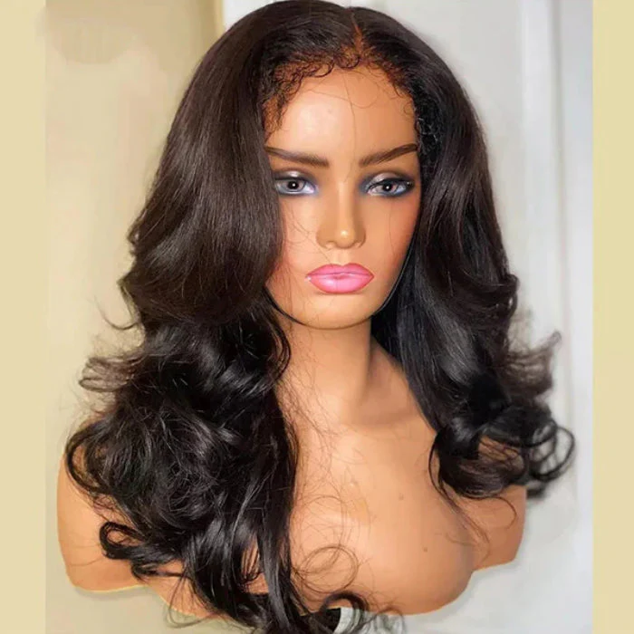 4C Edge Body Wave HD Lace Front Wig With Curly Baby Hair Pre Plucked Natural Hairline Glueless Human Hair Wigs - Image 6