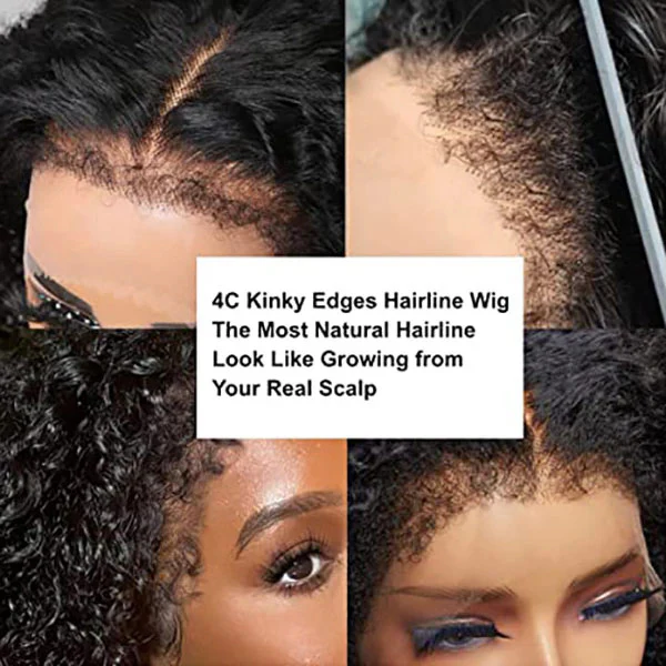 2Wigs $199 | Body Wave Curtain Bangs Wig + 4C Edges Curly Glueless Wig 8x5 Pre Cut HD Lace Wig Special Offer - Image 7