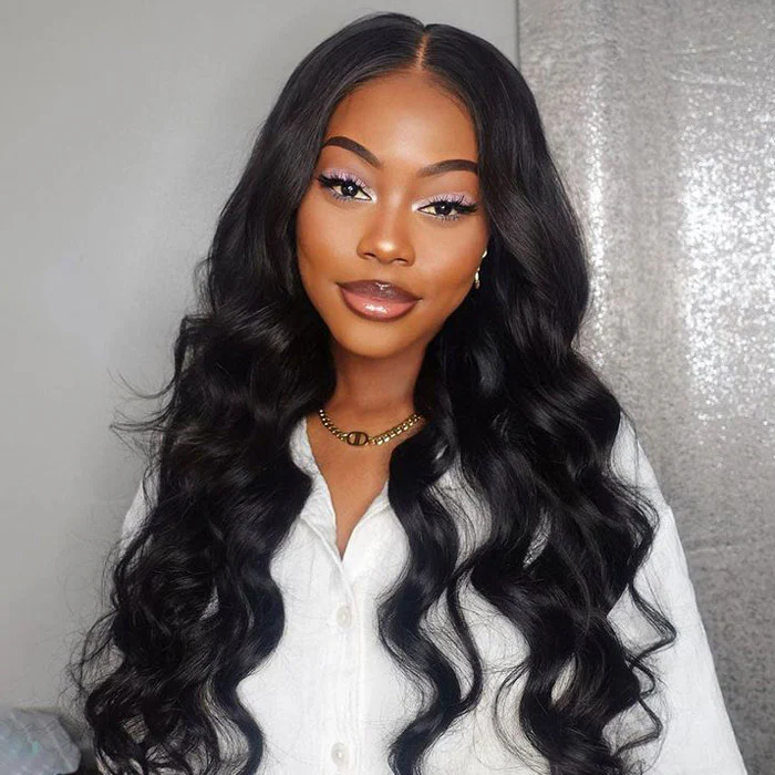 20''=$89 4X4 HD Transparent Lace Closure Wigs Body Wave Wig Pre Plucked With Baby Hair Special Offer - Image 4