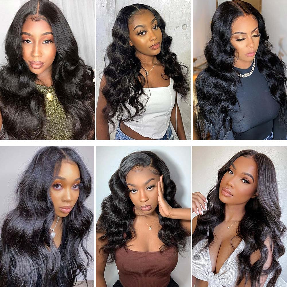 20''=$89 4X4 HD Transparent Lace Closure Wigs Body Wave Wig Pre Plucked With Baby Hair Special Offer - Image 9