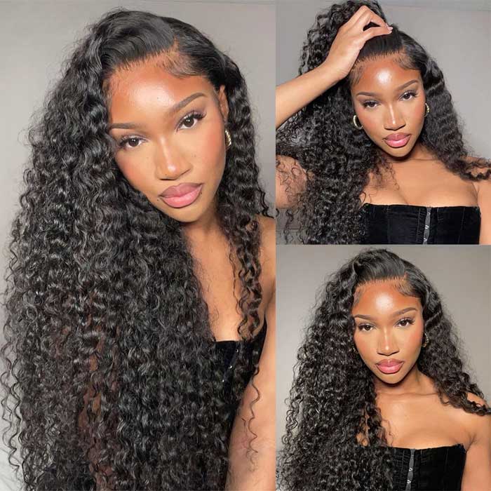 8x5 Pre Cut HD Lace Glueless Wig Deep Wave Human Hair Wigs For Sale 180% Density Special Offer - Image 4