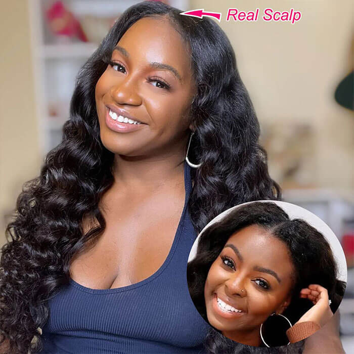 Beginner Friendly V Part Body Wave Wig No Leave Out Super Natural Human Hair Wig - Image 5