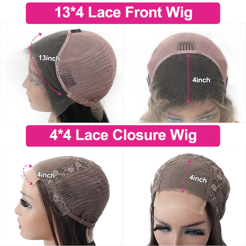 Curtain Air Bangs Body Wave Human Hair Wigs 13x4 /4x4 Lace Wig/ Full Machinemade Wig Available - Image 9