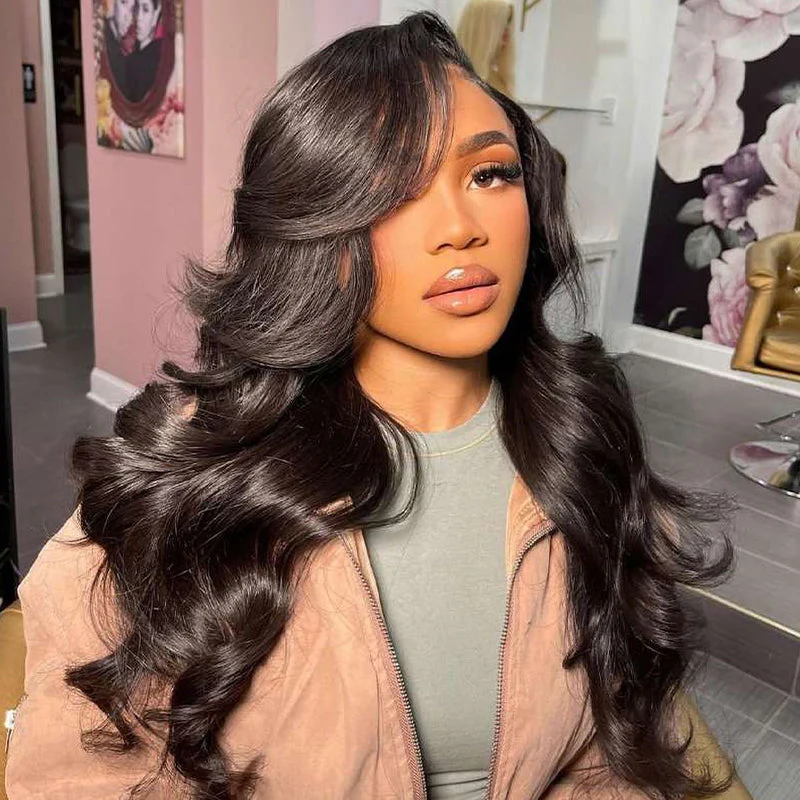 Exclusive Flash | Body Wave Pre Cut HD Lace Wig 8x5 Ready To Go Wig Natural Color Special Offer - Image 3