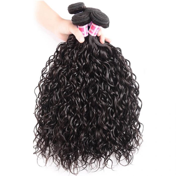 Brazilian Water Wave Virgin Human Hair 3 Bundles 100% Unprocessed Virgin Human Hair Extension - Image 5