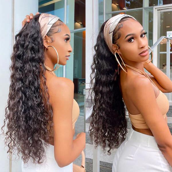 Deep Wave Headband Wigs Human Hair With Headband For Women| Beginner Friendly - Image 4