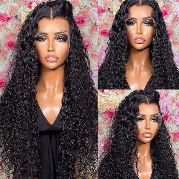 Subella Curly Wig 100% Human Hair Swiss Lace Curly Hair 13*4 HD Transparent Lace Front Wig - Image 4