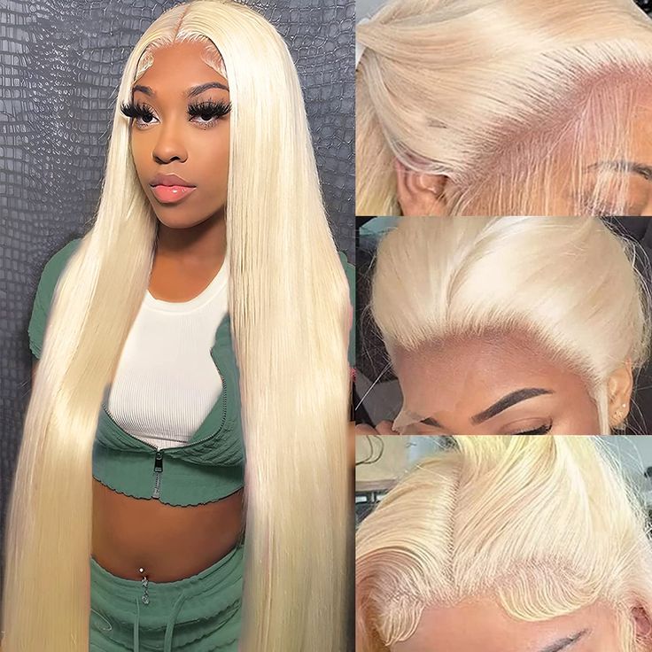 613 Blonde Straight & Body Wave Glueless Wig 8x5 Pre Cut Lace Put On Go Human Hair Wigs - Image 6