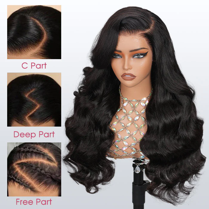 Glueless Ocean Wave Human Hair HD Lace Wig Bleached Knots Middle/Side Part 8x5 Pre Cut Lace Ready To Go Wig Special Offer - Image 7