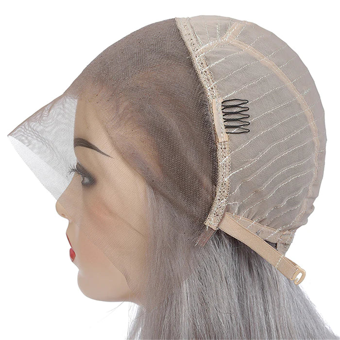 Grey Human Hair Body Wave Wig 13x4 HD Lace Frontal Wig Colored Human Hair Wigs For Women - Image 9