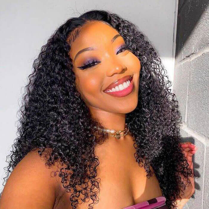 HD Lace Wigs Glueless Kinky Curly Wigs 4x4 Lace Closure Wigs - Image 4