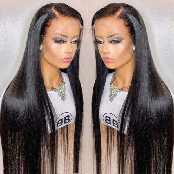 HD Transparent Lace Front Human Hair Wigs 13x4/13x6 Straight Frontal Wig For Women - Image 3