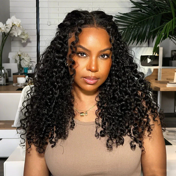 Exclusive Flash | Jerry Curly Human Hair Wig Pre Cut 8x5 Lace Ready Go Wig Special Offer - Image 3