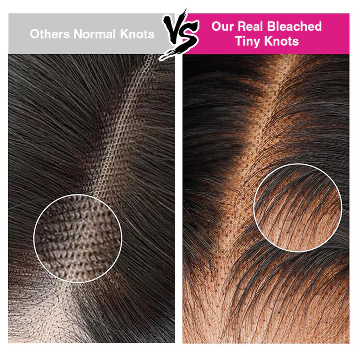 Ombre Brown Color Straight Human Hair Wigs Glueless HD Lace Wigs - Image 5