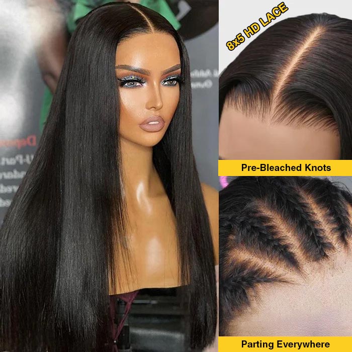 Pre Pleached Pre Cut Lace Glueless Wig 220% Density 8x5/13x4 HD Lace Frontal Put On and Go Human Hair Wigs Special Offer - Image 12