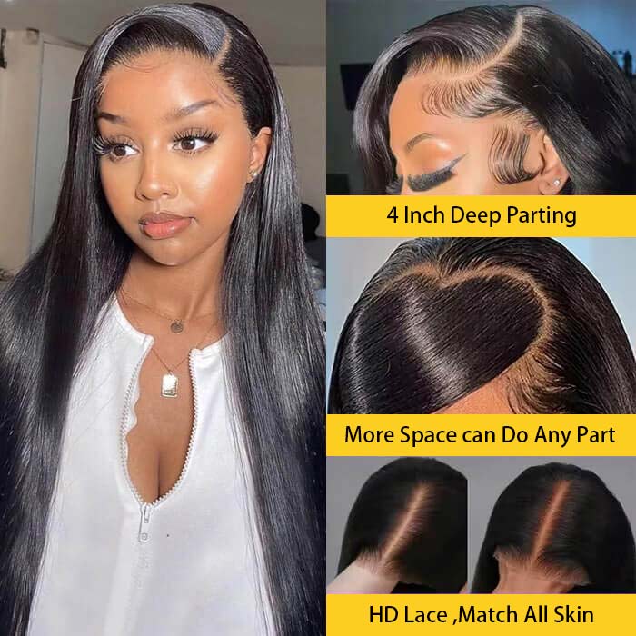 Pre Pleached Pre Cut Lace Glueless Wig 220% Density 8x5/13x4 HD Lace Frontal Put On and Go Human Hair Wigs Special Offer - Image 10