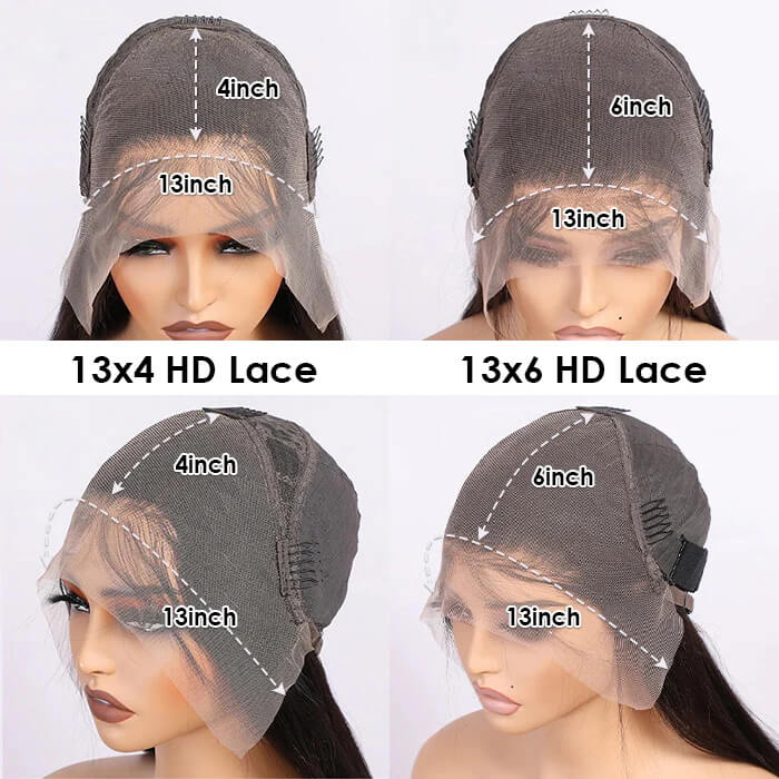 Flawless M-shaped Lagos Hairline Widows Peak Silk Straight Human Hair HD Lace Front Wig - Image 10