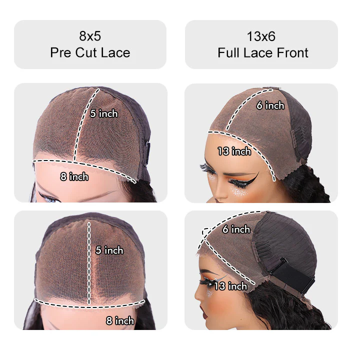 250% Density Loose Body Wave Curtain Bangs Wig Pre Bleached Glueless 13x6 Full Lace Front Human Hair Wigs - Image 9