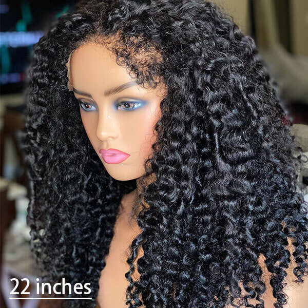 4C Curly Edge Lace Wig HD Lace Frontal Curly Human Hair Wig With Super Natural Hairline - Image 3
