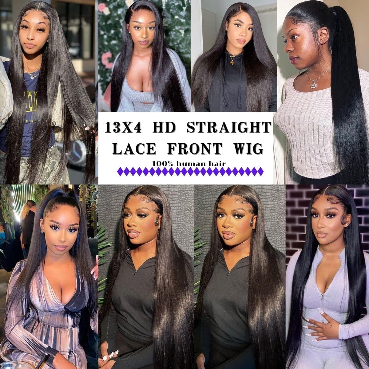 Skin Melt HD Lace Wigs 13x4 Lace Front Wigs Glueless Straight Human Hair Wigs - Image 9