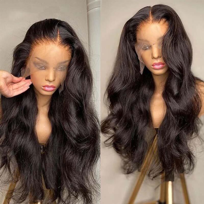 Body Wave HD Invisible 13x4 Lace Front Human Hair Wigs Pre Plucked Brazilian Virgin Hair - Image 3