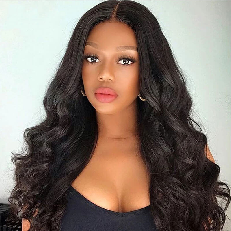 Subella 13x6 HD Transparent Lace Front Wigs 180% Density Body Wave Natural Hair Wigs Pre Plucked Wigs - Image 4