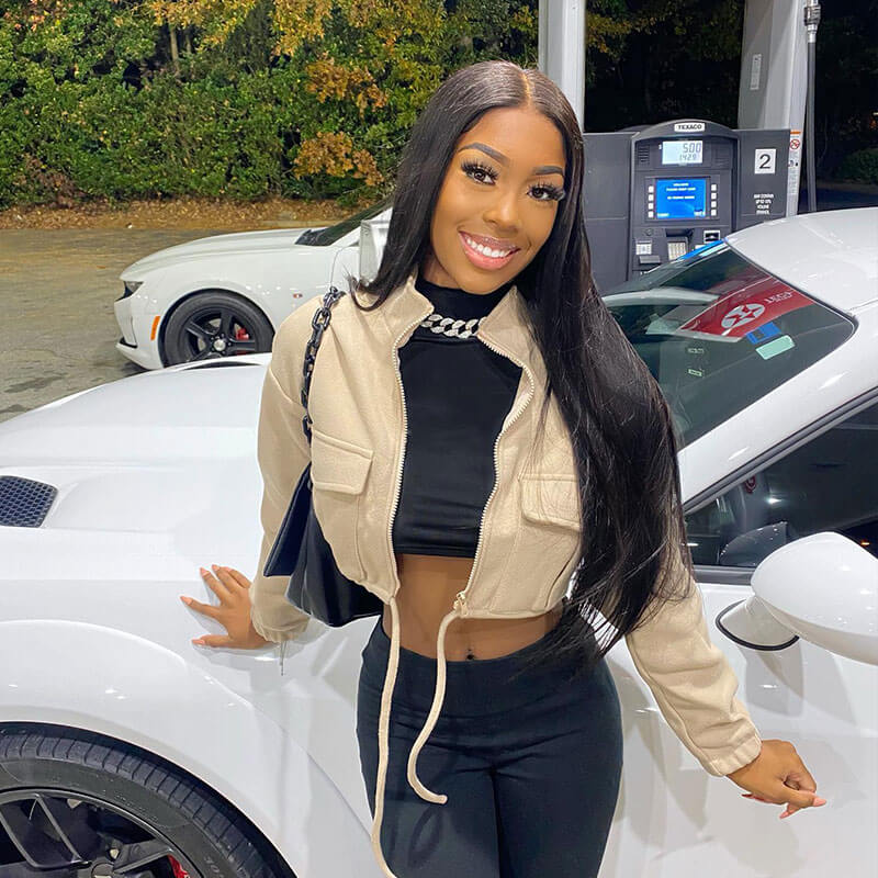 Subella Glueless Undetectable 4x4 HD Lace Closure Wigs High Density Virgin Straight Wig for Women - Image 5