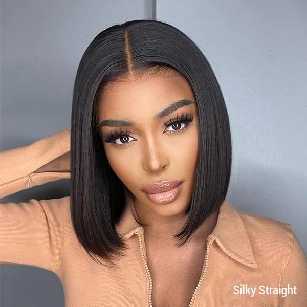 $59.9 Short Bob Wigs Straight Hair 4x4 HD Transparent Lace Closure Human Hair Wigs With Full Ends Special Offer - Image 4