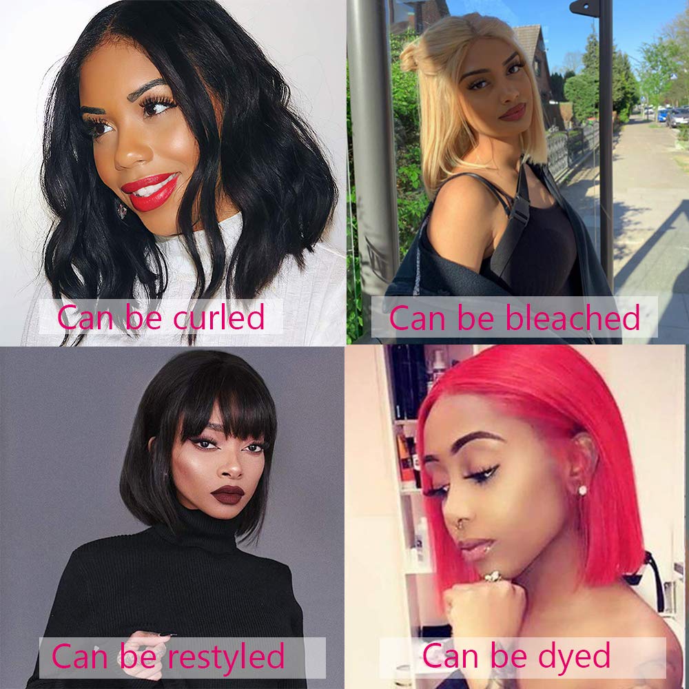 $59.9 Short Bob Wigs Straight Hair 4x4 HD Transparent Lace Closure Human Hair Wigs With Full Ends Special Offer - Image 5