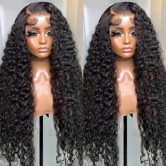 Water Wave 360 HD Transparent Lace Front Wigs Transparent Lace Wig Wet And Wavy Human Hair - Image 4