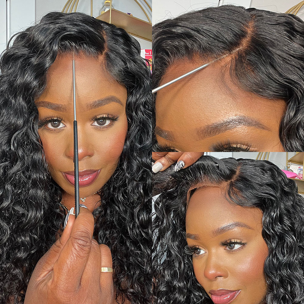 2Wigs $189 | Glueless Straight & Water Wave Wig 8x5 Pre Cut HD Lace Wig Special Offer - Image 3
